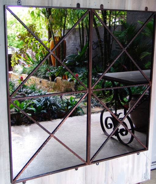 Double Cross garden mirror - Image 13