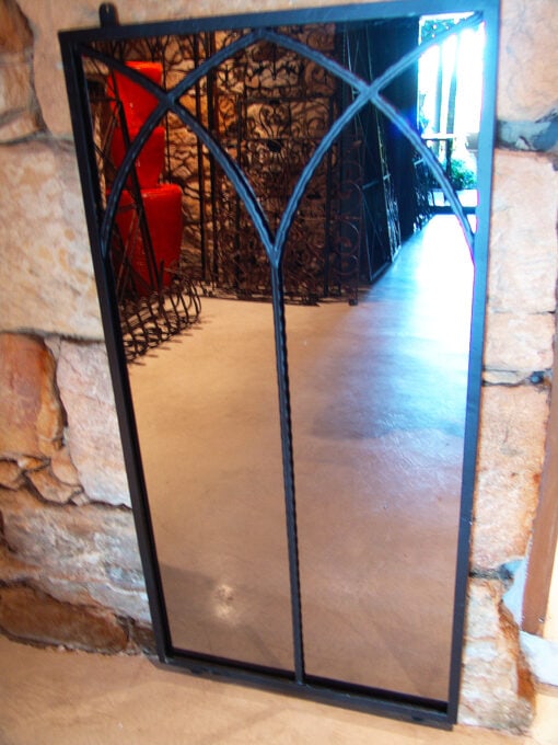 Double Arch Iron Mirror