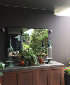 Garden mirror Contemporary large