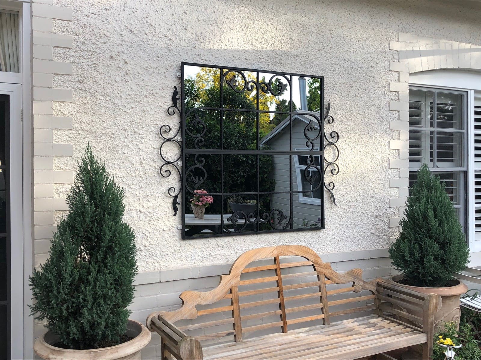 Scrolled Gate outdoor mirror Outdoor Mirrors