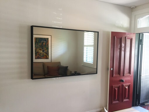 Iron framed Mirror used indoors