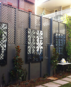 Mirror features for outdoor spaces