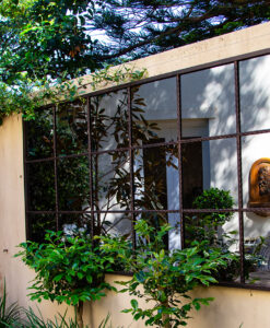 Outdoor mirror in courtyard Paddington