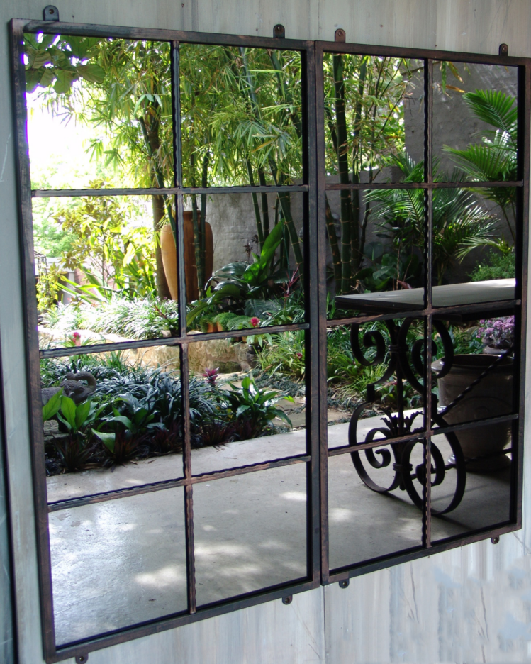 8 Squares garden mirror Outdoor Mirrors