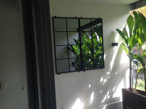 Outdoor mirrors set 2 8Sq on balcony 1