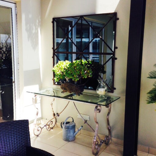 Two outdoor mirrors Brisbane home
