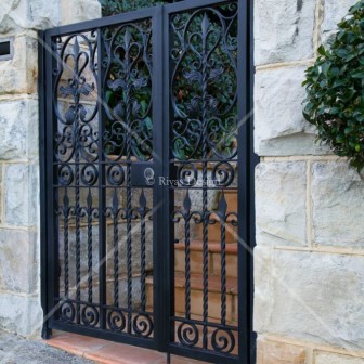 Wrought iron security gate