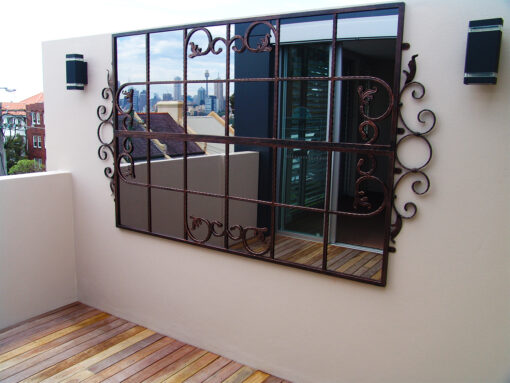 Scrolled Gate outdoor mirror large - Image 5