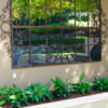 Large Scrolled Gate Outdoor Mirror