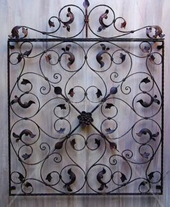 Decorative iron wall panels