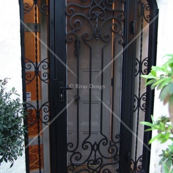 Wrought Iron Entry Door