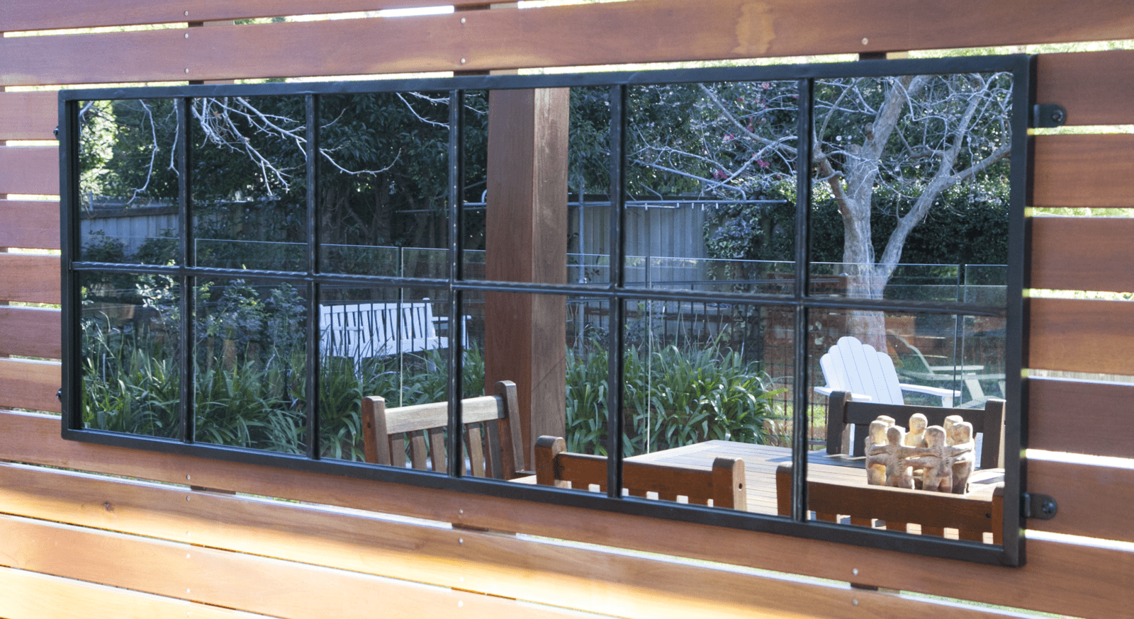 12 Square garden mirror large Outdoor Mirrors