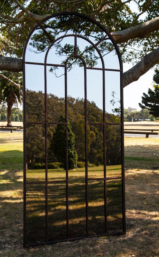 Large arched outdoor mirror RivasDesign