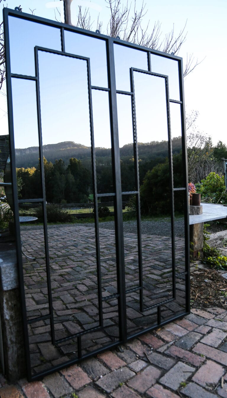 Rectangles iron mirror large Outdoor Mirrors