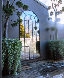 large iron outdoor mirror Arch Top Sydney