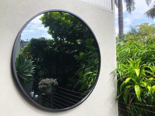 RD 1200mm contemporary outdoor mirror circular