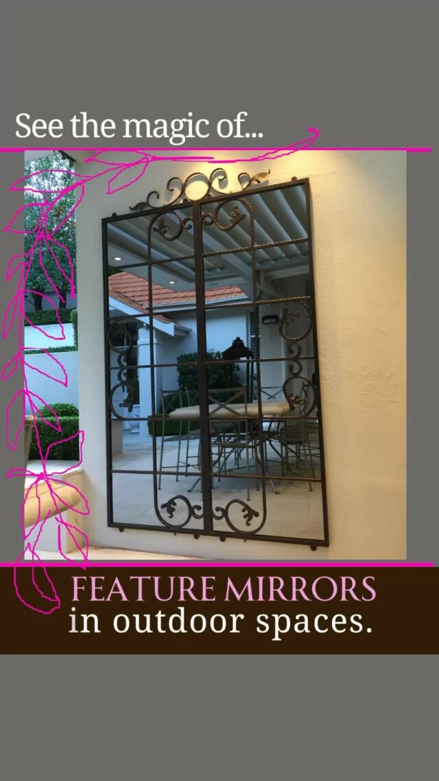 See how FEATURE Outdoor Mirrors add stunning style your outdoor spaces.